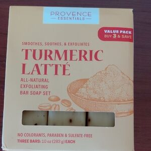 Turmeric Latte Exfoliating Soap Set - Cream